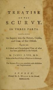 Cover of: A treatise on the scurvy by James Lind