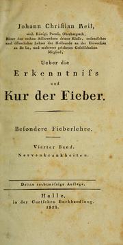 Ueber die Erkenntniss und Kur der Fieber by Johann Christian Reil