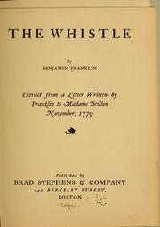 Cover of: The whistle