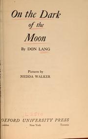 Cover of: On the dark of the moon