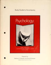 Cover of: Study guide to accompany Psychology by Barbara H. Basden