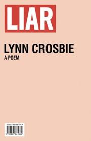Cover of: Liar by Lynn Crosbie