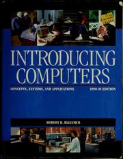 Cover of: Introducing computers: concepts, systems, and applications