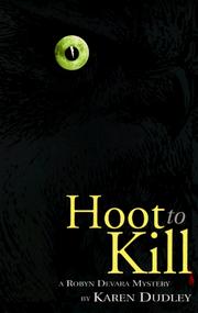 Cover of: Hoot to Kill (Robyn Devara Mysteries)