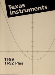 Cover of: TI-89 TI-92 plus guidebook for advanced mathematics | Texas Instruments