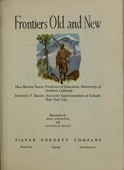 Cover of: Frontiers old and new