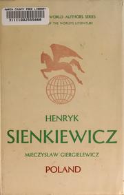 Cover of: Henryk Sienkiewicz