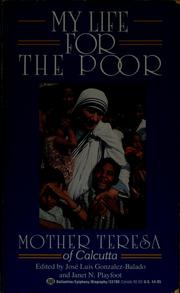 Cover of: My life for the poor