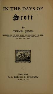 Cover of: In the days of Scott by Tudor Jenks