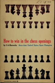 Cover of: How to win in the chess openings