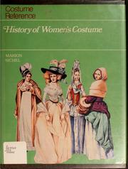 Cover of: History of women's costume