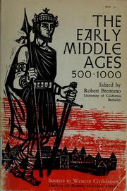 Cover of: The early Middle Ages, 500-1000 | Robert Brentano