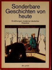Cover of: Sonderbare Geschichten von heute by Maria Friedrich