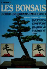 Cover of: Les bonsais by C. Genotti