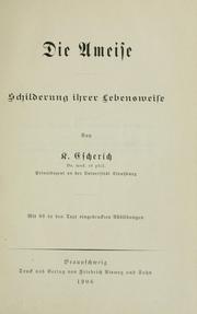 Cover of: Die ameise by Karl Escherich