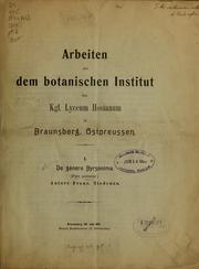 Cover of: De genere Byrsonima ... by Franz Niedenzu
