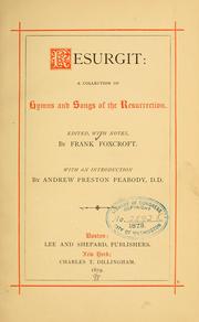 Cover of: Resurgit by Foxcroft, Frank,