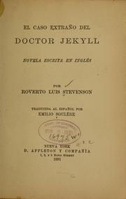 Cover of: El caso extraño del Doctor Jekyll by Robert Louis Stevenson