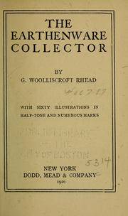 Cover of: The earthenware collector