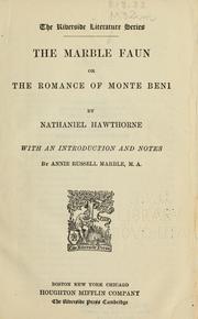 Cover of: The marble faun by Nathaniel Hawthorne