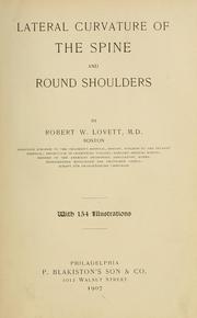 Cover of: Lateral curvature of the spine and round shoulders