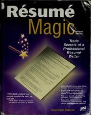 Cover of: Reśumé magic: trade secrets of a professional reśume ́writer
