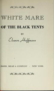 Cover of: White mare of the black tents