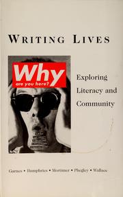 Cover of: Writing lives by Sara Garnes