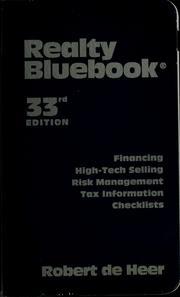 Cover of: Realty bluebook