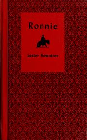 Cover of: Ronnie by Lester Rowntree, Lester Rowntree