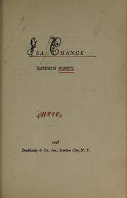 Cover of: Sea change by Kathryn Worth