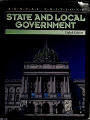 Cover of: State and local government