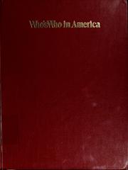 Cover of: Who's who in America by 