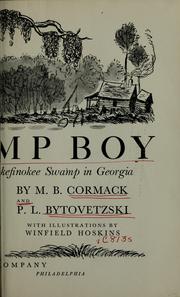 Cover of: Swamp boy: a story of the Okefinokee Swamp in Georgia
