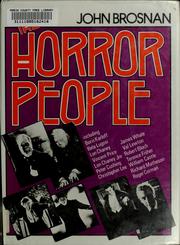 Cover of: The horror people