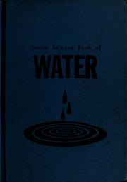 Cover of: Junior science book of water by Ottis Peterson