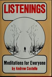 Cover of: Listenings: meditations for everyone
