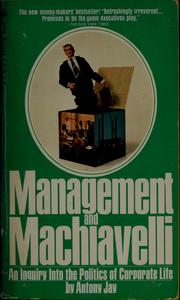 Management And Machiavelli 1969 Edition Open Library