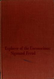Cover of: Explorer of the unconscious by Adrien Stoutenburg