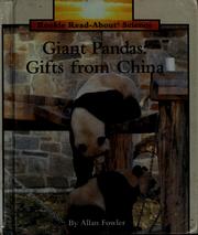 Cover of: Giant pandas: gifts from China