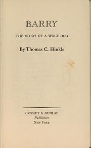 Cover of: Barry by Thomas C. Hinkle, Thomas C. Hinkle