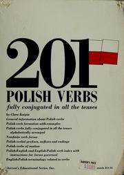 Cover of: 201 Polish verbs: fully conjugated in all the tenses : alphabetically arranged