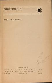 Cover of: Bookbinding by Stacy H. Wood