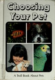 Cover of: Choosing your pet