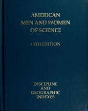 Cover of: American men and women of science, 13th edition by Jaques Cattell Press