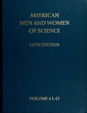 Cover of: American men and women of science by Jaques Cattell Press (Tempe, AZ)
