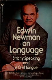 Cover of: Edwin Newman on language