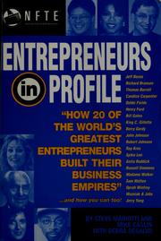 Cover of: Entrepreneurs in profile