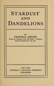 Cover of: Stardust and dandelions