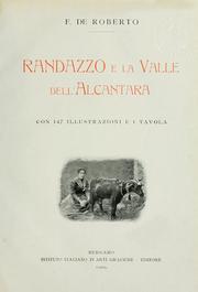 Cover of: Randazzo e la Valle dell'Alcantara by Federico De Roberto